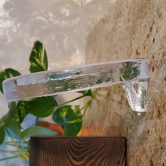 Vintage Crystal picture frame by Lindshammar of Sweden from the 70s - Picture 3 of 11